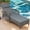 Gray Wicker/Gray Cushion, variant on VIVIJASON Outdoor Wicker Chaise Lounge Chair with Cushion, PE Rattan Patio Lounge Chair 77" Long, 6-Positions Adjustable Pool Reclining Sunbathing Chair with Armrest & Head Pillow for Poolside, Beige
