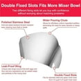 thumbnail image 6 of Stainless Steel Pouring Shield, Lifesparking Stainless Steel Pouring Shield, Stainless Steel Pouring Shield for Stand Mixer, Pour Shield Safety Mixer Stainless Steel(2pcs), 6 of 8