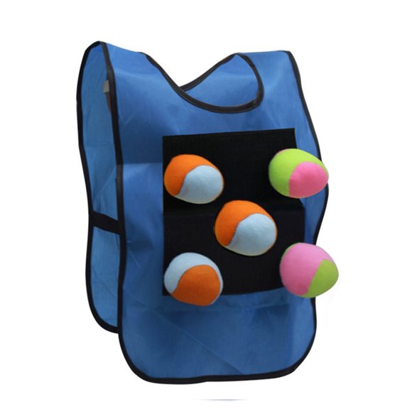 Dodgeball Sticky Vest Al Aire Libre Dodgeball Sticky Vest Juego De Lanzamiento Al Aire Libre Con 5 Bolas Para Niños Juego De Actividades Al Aire Libre ANGGREK Juguetes