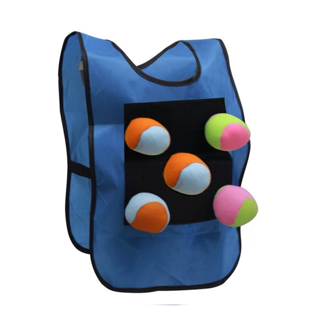 Dodgeball Sticky Vest Al Aire Libre Dodgeball Sticky Vest Juego De Lanzamiento Al Aire Libre Con 5 Bolas Para Niños Juego De Actividades Al Aire Libre ANGGREK Juguetes