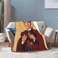 thumbnail image 5 of Fleece Throw Blanket for Couch Sofa or Bed, Nicolas Hai Cage Soft Fuzzy Plush Blanket, Luxury Flannel Lap Blanket, Super Cozy and Comfy for All Seasons 50x40 inch, 5 of 7