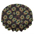 thumbnail image 2 of Butterfly and Berry Multicolor Pattern Round Tablecloth 70"x70", Wrinkle Resistant Wipeable Table Cover for Kitchen Dining Room Picnic Patio and Party, 2 of 5