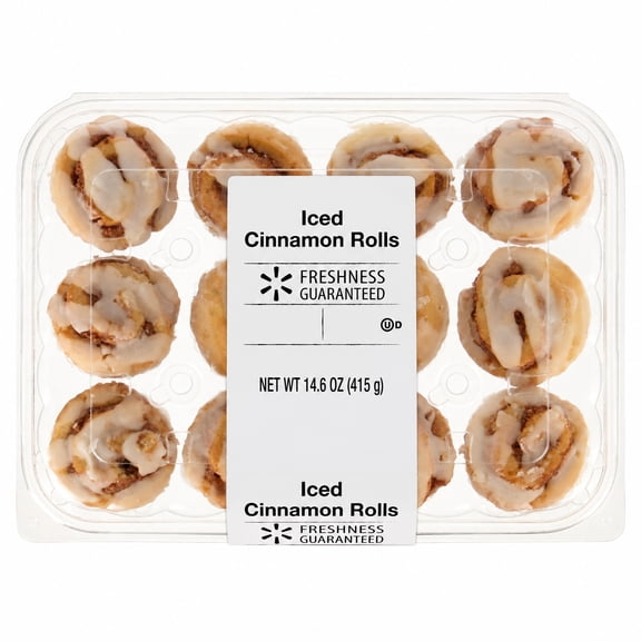 Freshness Guaranteed Mini Cinnamon Rolls with Drizzle, 14.6 oz, 15 Count (Bakery Fresh, Breakfast Pastry)