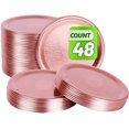 thumbnail image 1 of 48 Pcs Couvercle de Pot Mason standard Bouche Or rose / 2.75 Pouces (70 mm), 1 of 5