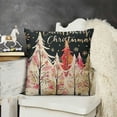 thumbnail image 2 of YINGXI  Pink Christmas Tree Merry Christmas Throw Pillow Cover, Pink Christmas Cushion Case Decoration for Sofa Couch 20x20in, 2 of 5