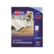 Tri-Fold Brochures 92 Bright, 83lb, 8.5 x 11, Matte White, 100/Pack