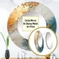 thumbnail image 3 of Designart "Meditative Minimalism" Abstract Painting Rund Mirror For Wall Decor - Large Beige Round Print Mirror - Round Modern Mirror - Wall Mounted Round Large Mirror - 36" x 36", 3 of 6