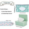 thumbnail image 2 of Distributeur de Lingettes avec 2 Pcs Support de Lingettes Portable Rechargeable, Grande Boîte Porte-Lingettes Réutilisable Étui de Lingettes Jetable Contenant de Lingettes pour Salle de Bain pour Animal de Compagnie Garderie Cuisine Bureau Comptoir (Vert), 2 of 7