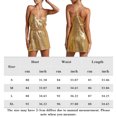 thumbnail image 2 of Vestido con hombros descubiertos Vestido de fiesta de cóctel elegante con purpurina brillante para mujer Ygjytge Oro T S para Mujer, 2 of 5