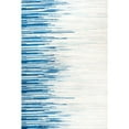 thumbnail image 2 of JONATHAN Y JONATHAN  Y Shore Modern Half-Stripe Area Rug Blue/Cream 4 X 6 4' x 6' Indoor,Accent Rectangle, 2 of 5