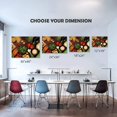 thumbnail image 6 of Kitchen Canvas Wall Art Vegetable Ingredients Picture Dining Room Canvas Painting for Home Wall Decor, Vegetable Framed Artwork for Kitchen Restaurant Wall Decoration Ready to Hang (12" Hx18 W), 6 of 6