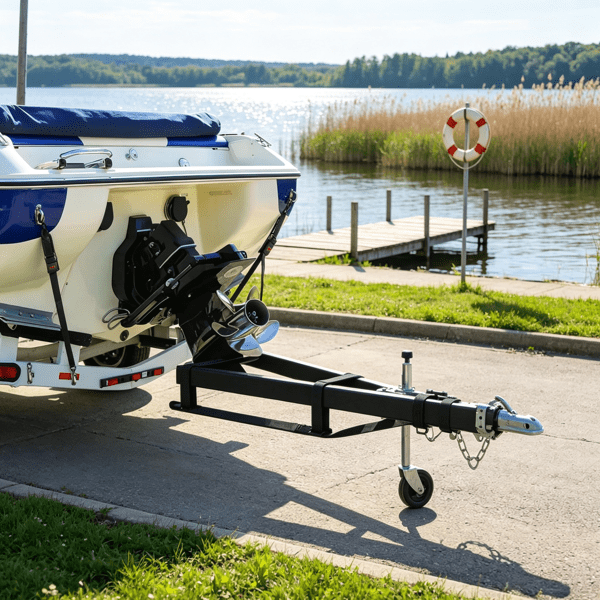 2-Pack Boat Trailer Transom Straps, 2 in x 4 ft Heavy Duty Ratchet Tie Down with Security Lock S Hooks, 1500 lbs Break Strength, for Boat, Vehicle & Trailer