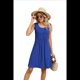thumbnail image 4 of Vestido de Tirantes Holgado Azul Iridiscente L, 4 of 10