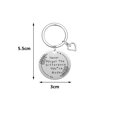 thumbnail image 2 of Never Forget The Difference You've Made Keyring Going Away Farewell Appreciation Gift Stainless Steel Love Heart Key Chain, 2 of 5