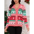 thumbnail image 4 of VENTELAN Classic Cardigan Ugly Christmas Sweaters for Women V Neck Button Down Sweater with Fun Patterns and Animals,S-2XL, 4 of 7