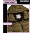 thumbnail image 3 of Steven Madden Women's Winter Coat - Packable Long Length Quilted Puffer Parka Jacket for Women, S-XL, 3 of 7