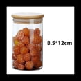 thumbnail image 2 of Tarros de Vidrio HerméTicos con Tapas de Bambú y Cucharas de Bambú: Recipientes de Vidrio Duraderos y Decorativos para Frijoles, Té, AzúCar, Nueces, 2 of 6