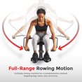 thumbnail image 4 of Sunny Health & Fitness Smart Compact Full Motion Rowing Machine, Full-Body Workout, Low-Impact, Extra-Long Rail, 350 LB Weight Capacity and Optional SunnyFit® App Enhanced Bluetooth Connectivity, 4 of 6