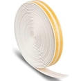 thumbnail image 1 of Self Adhesive Weatherstrip 9mm x 2mm, 12m Window Door Insulation Seal Strip, EPDM Rubber Foam for Sliding Doors Windows (White), 1 of 5