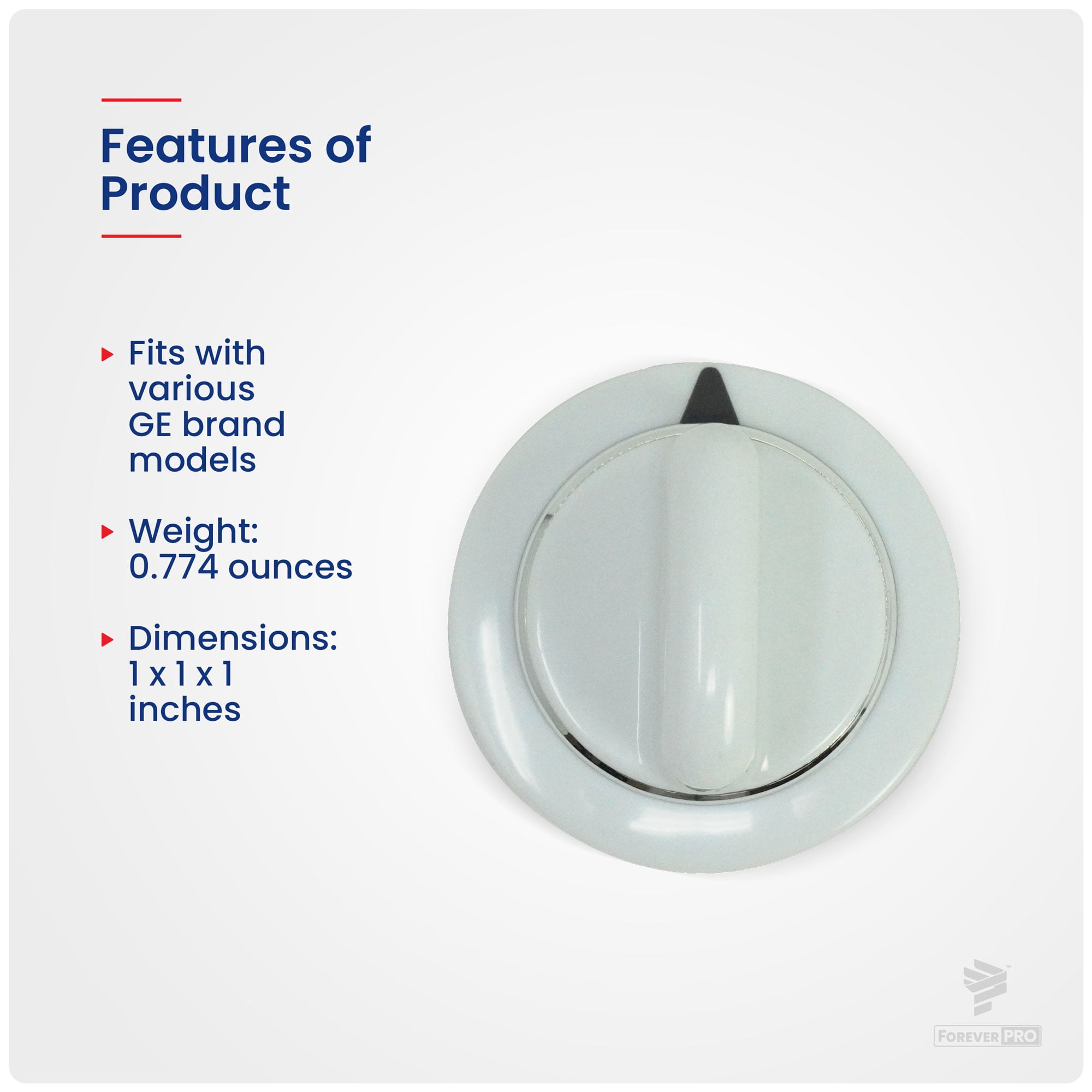 ForeverPRO WE1M654 Dryer Timer Knob Assembly for GE Dryer WE01M0443 WE01M0654 WE1M443 WE1M502