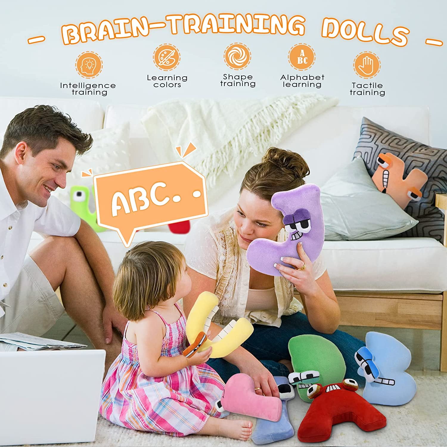 Alphabet Letter Lore Plush Toy ,7.9"Alphabet Lore Plushies Alphabet Lore Stuffed Figure Dolls Funny Plush Toy for Fans Gift  (A-Z 26PCS)