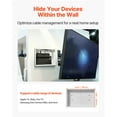 thumbnail image 2 of VEVOR Structured Media Enclosure 9 in Recessed in-Wall TV Media Box with Cover, 2 of 12