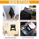 thumbnail image 4 of Taburete plegable para pies, taburete plegable de plástico ligero para niños, cocina, baño y sala de estar (negro), 4 of 5