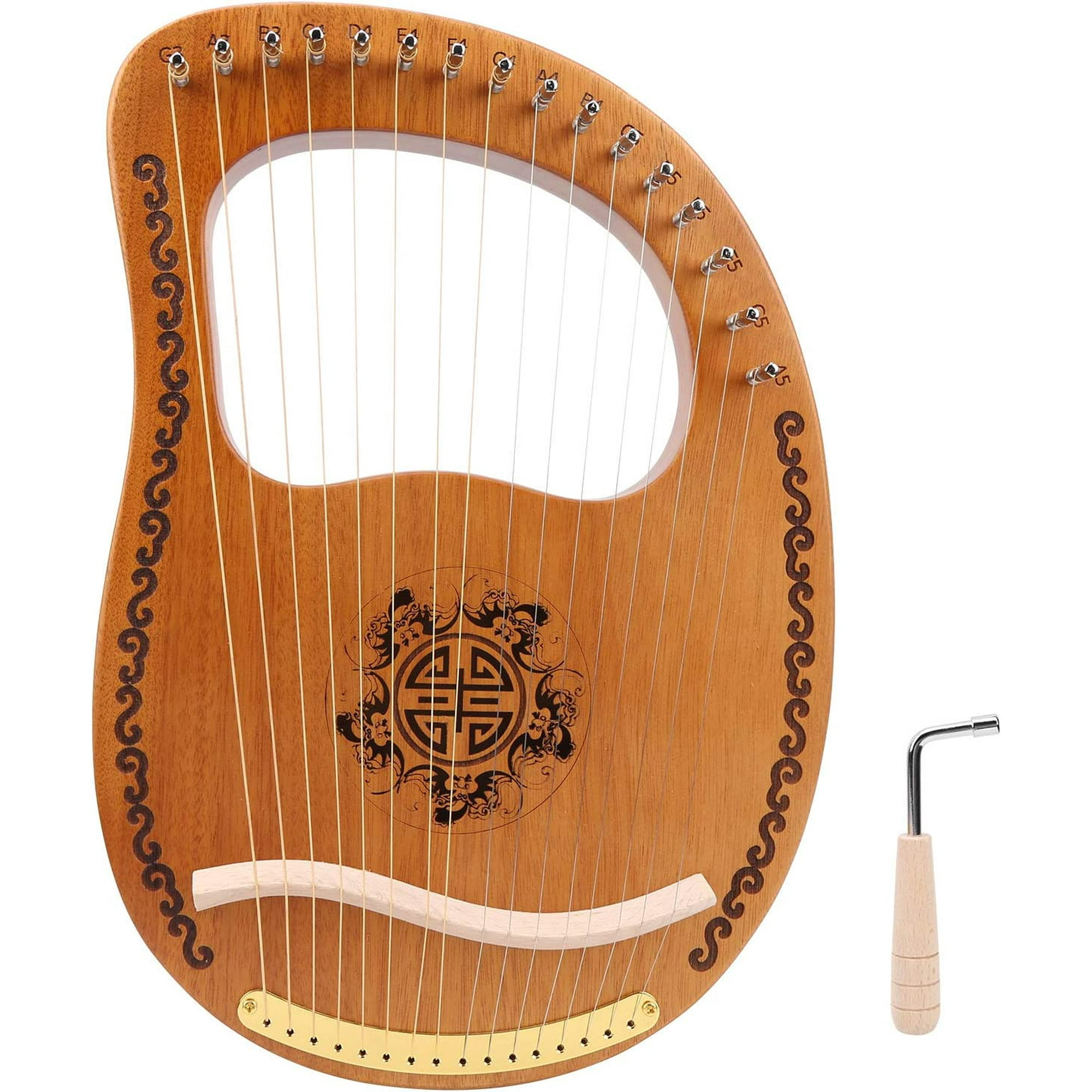 Lavar ventanas gas frutas Harp 16 String,Mahogany Okoman Wood Portable Small with Tuning Hammer Easy  To Play Best Gift For Kids, Adults, Beginners Stringed Instrument | Walmart  Canada