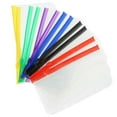 thumbnail image 3 of Transparent Zipper Binder Pouches (12pcs) – Lightweight Ring Zip Bags for Scrapbooking, Document Storage & File Organization – Ideal for Students, 3 of 5