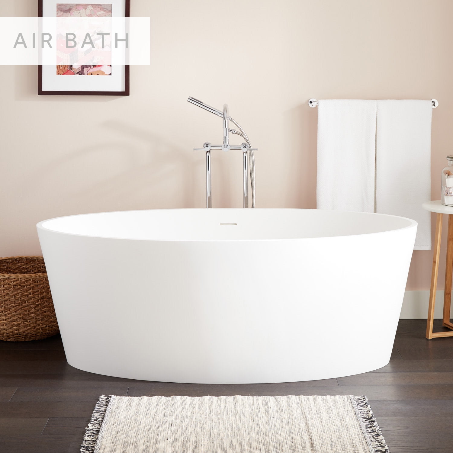 Signature Hardware 92837963Air Lesa 63" Solid Surface Free Standing