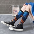thumbnail image 6 of Picia Women Crew Soft Moisture-wicking Socks Cosmic Dog Starry Night Pattern Design Cotton Socks, One Size fit All, 6 of 9