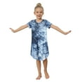 thumbnail image 3 of Xmarks Mommy and Me Holiday Pajama Set Outfit V Neck Short Sleeve Pajama Dress, 3 of 5
