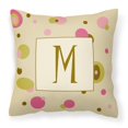 thumbnail image 1 of Almohada grande de tela con Letra M Inicial Monograma multicolor Caroline's Treasures CJ1004-MPW1414, 1 of 1