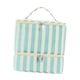 thumbnail image 4 of Estuche de transporte para esmaltes de uñas de doble capa para mujer, bolsa de almacenamiento de gran capacidad Rayas azules y beige, 4 of 9