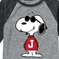 thumbnail image 3 of Peanuts - Joe Cool Pose - Toddler & Youth Raglan Graphic T-Shirt, 3 of 6