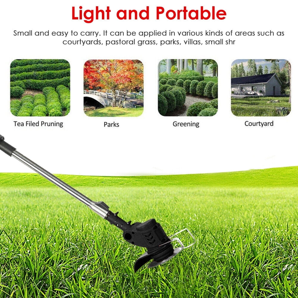Paddsun Electric Weed Eater, 12V  Lawn Edger Cordless Grass String Trimmer Cutter Tool