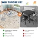 thumbnail image 2 of Qinaqin 3 Piece Folding Mesa y Chairs Set para Toddlers' Activity cm de Profundidadining Sala Profundidadaycare Classrooms, 2 of 6