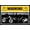 Warning Sign 4, variant on Warning Door Must BE Left Open - 8"x12" Metal Tin Sign, Industrial Commercial Use for Office, Warehouse
