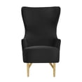 thumbnail image 6 of Julia Black Velvet Wingback Chair, 6 of 7