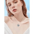 thumbnail image 5 of Dorunmo Witches Knot Necklace Sterling Silver Witches Knot Pendant Necklace Crystal Rose Celtic Knot Witch Knot Amulet Jewelry Gifts for Women, 5 of 6
