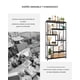 thumbnail image 5 of Zocalo Estantería 180cm para almacenamiento, estantería alta de 8 estantes para dormitorio, estanterías escalonadas con estructura metálica para dormitorio, sala de estar y oficina en casa, negro, 5 of 8