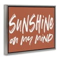 thumbnail image 4 of Sunshine State Of Mind Brown Gray Framed Floater Canvas Wall Art, design by Lettered and Lined, 4 of 10