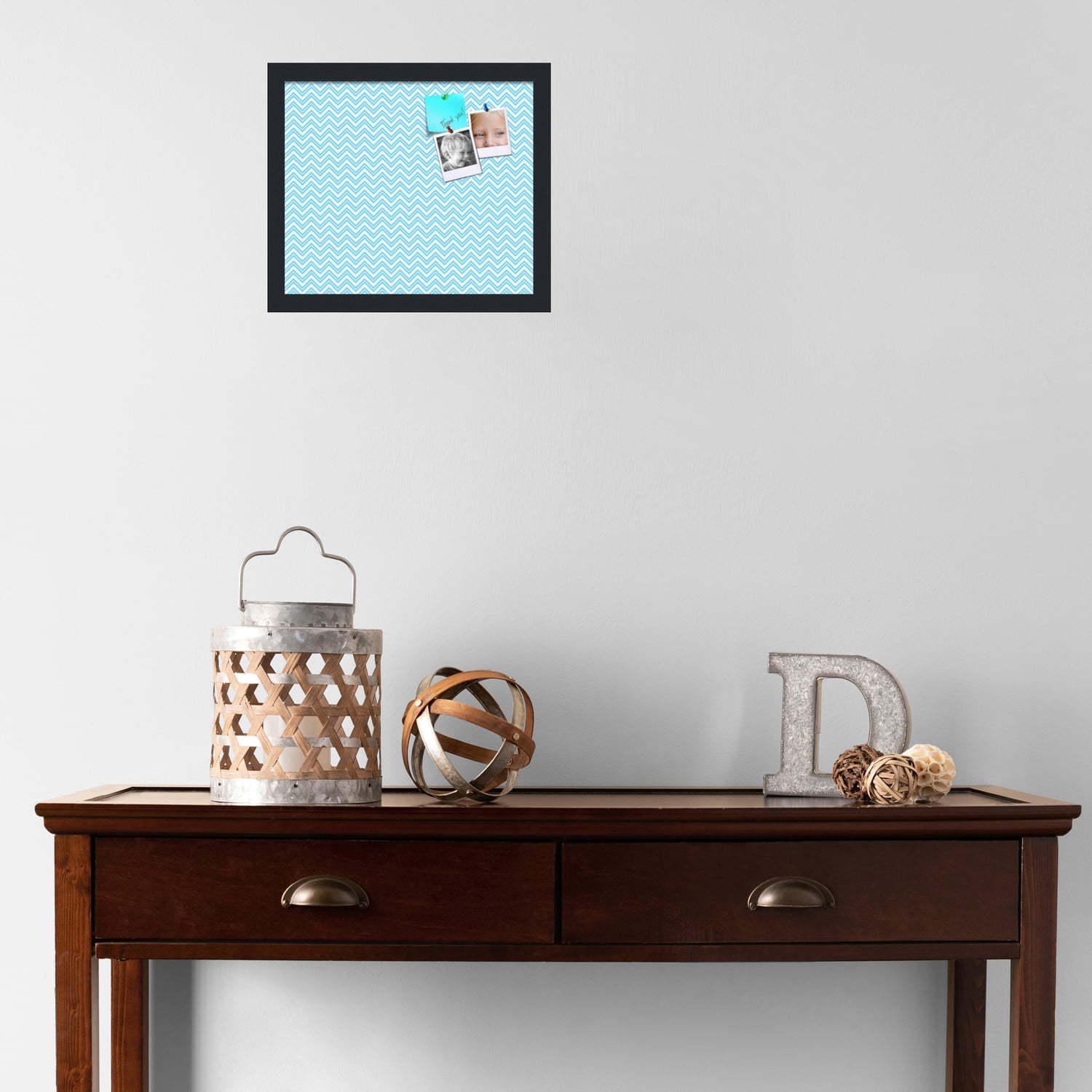 PinPix ArtToFrames 12x10 Custom Cork Bulletin Board    Poster Board Has a Fabric Style Canvas Finish, Framed in Satin Black (PinPix-247)