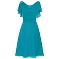 thumbnail image 2 of Kureaily Women Formal Wedding Bridesmaid High-waist Party Ball Prom Gown Dress (Blue,4X-Large), 2 of 4