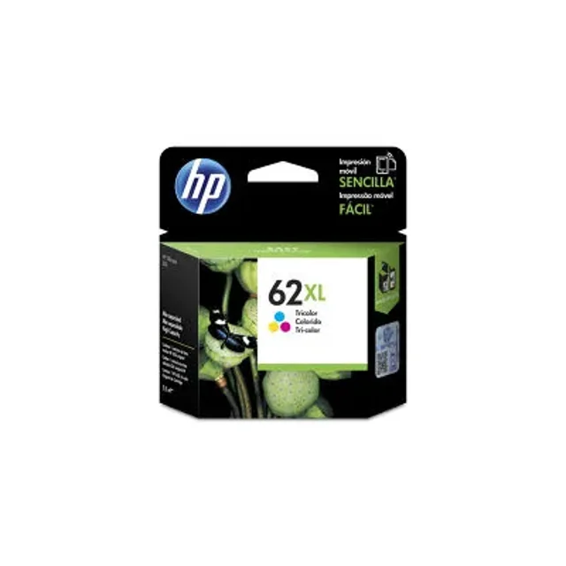 Cartucho de tinta HP 62XL Tricolor Original C2P07AL . HP C2P07AL