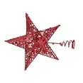 thumbnail image 6 of FUEENIRVA Tree Toppers Christmas Decorations Star 1Pcs Red Iron for Weddings and Christmas Gatherings, 6 of 8