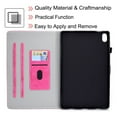 thumbnail image 6 of Allytech for iPad 10.9" 10th Gen Case with Pen Slot/ Card Holder, Shockproof PU Leather and TPU Bumper Anti-Slip Kickstand Magnetic Closure Wallet Case for iPad 10th Gen 2022, Rose, 6 of 7
