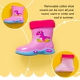 thumbnail image 3 of Advancent Botas de lluvia cómodas para niños - Let In Style Cute Rainboots Shoes Paraguas de lluvia Azul [felpa añadida] 29.1, 3 of 6