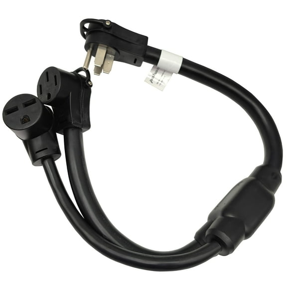 Parkworld 64248 NEMA 14-50P to 6-30R & 14-50R Splitter for 4-Prong RV or EV Charger (3 Feet)