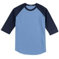 thumbnail image 5 of Sport-Tek Raglan Jersey (T200) Carolina Blue/Navy, M, 5 of 6